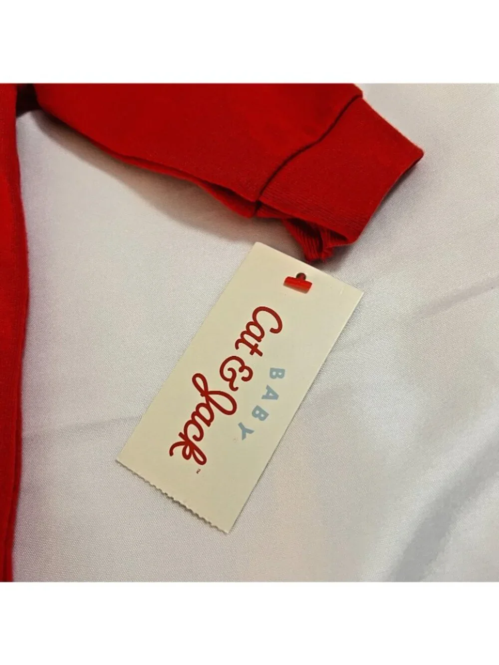 Baby Cat & Jack One Piece Outfit Red Unisex Very Merry Sz 3-6M NWT